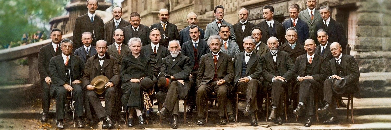 Solvay Conference, 1927 (colorized by Sanna Dullaway)