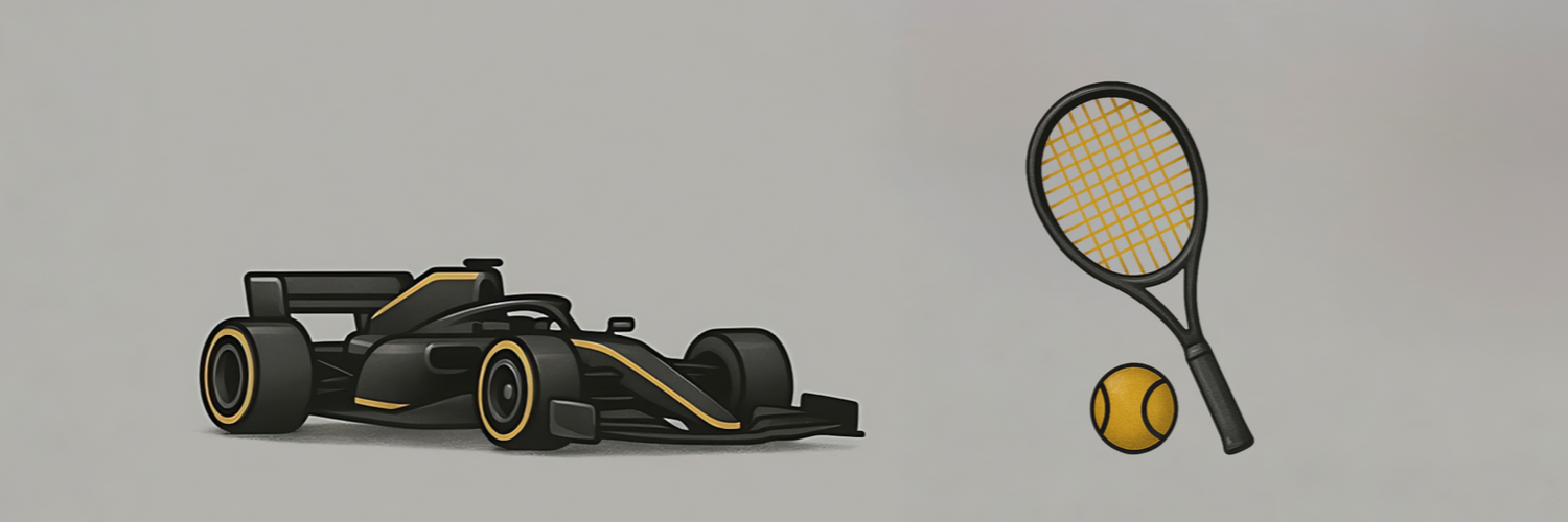 Formula 1 and Tennis racket image